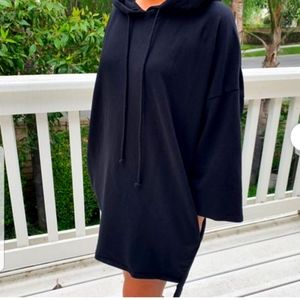 🇺🇦 Zara Cotton Oversized Dress With Pockets And Hood Teacher Dress Modest New